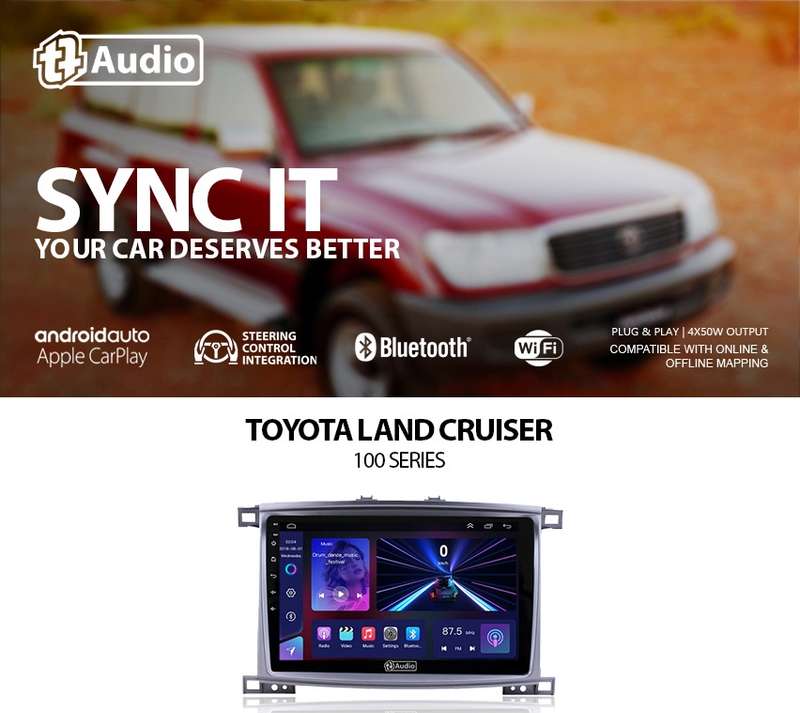 TT Audio 9" replacement radio for TOYOTA 100 SERIES (MID SPEC)