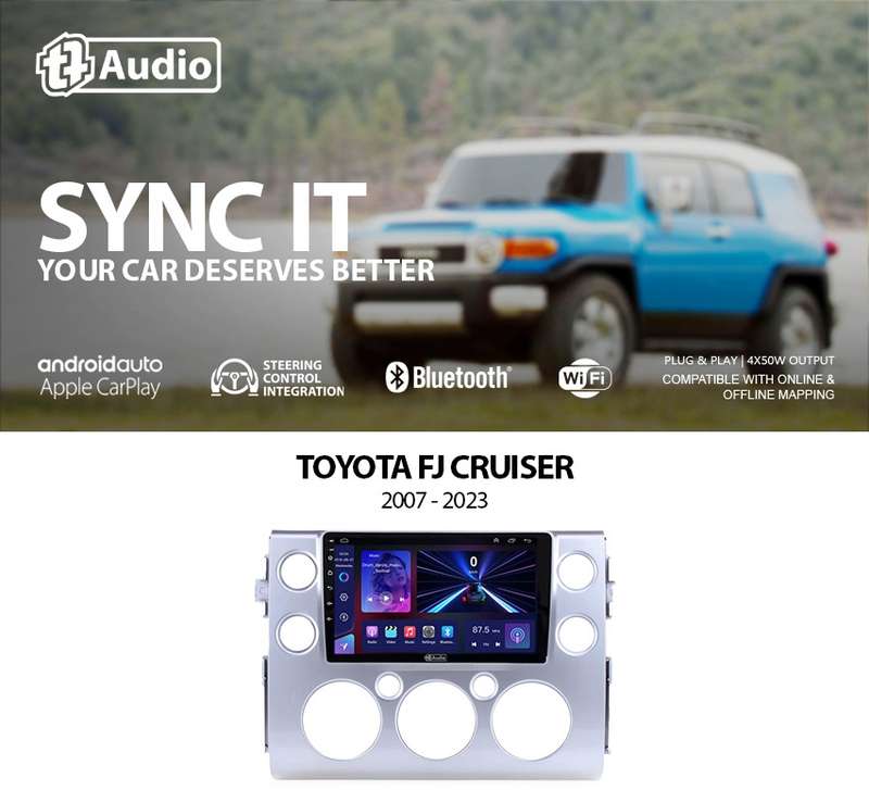 TT Audio 9" replacement radio for TOYOTA FJ CRUISER (MID SPEC)