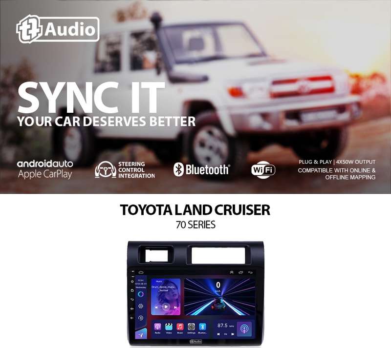TT Audio 9" replacement radio for TOYOTA 70 SERIES/ PICKUP (MID SPEC)