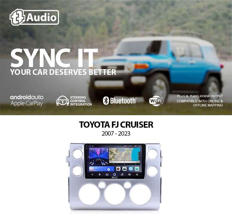 TT Audio 9" replacement radio for TOYOTA FJ CRUISER (2K SCREEN)