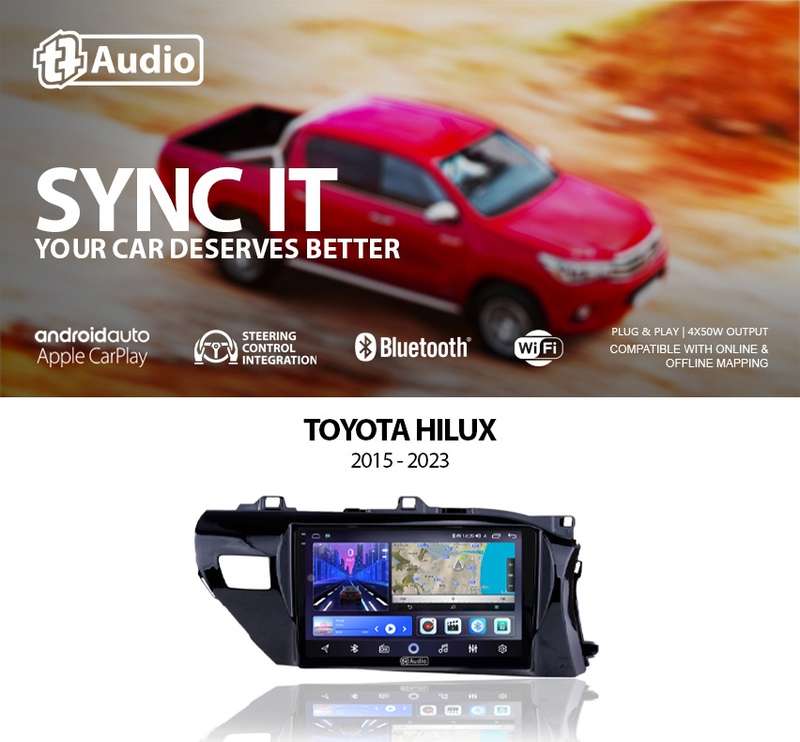 TT Audio 10" replacement radio for TOYOTA HILUX 2015-2024 (2K SCREEN)