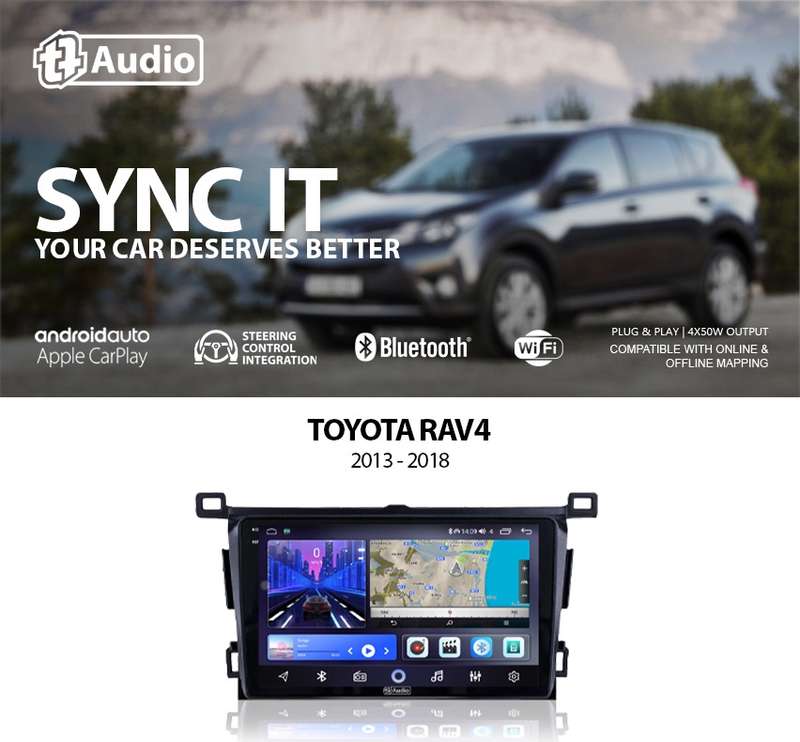TT Audio 9" replacement radio for TOYOTA RAV4 2013-2018 (2K SCREEN)