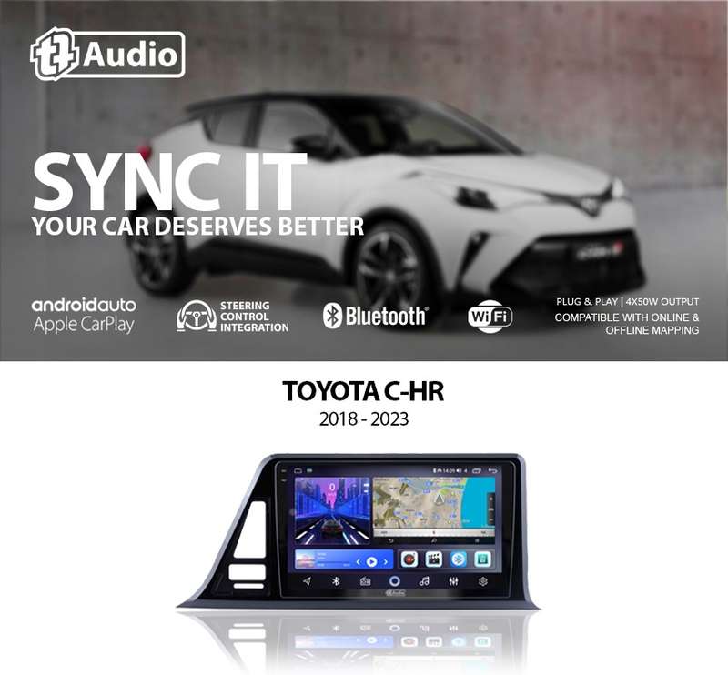 TT Audio 9" replacement radio for TOYOTA C-HR 2018-2024 (2K SCREEN)