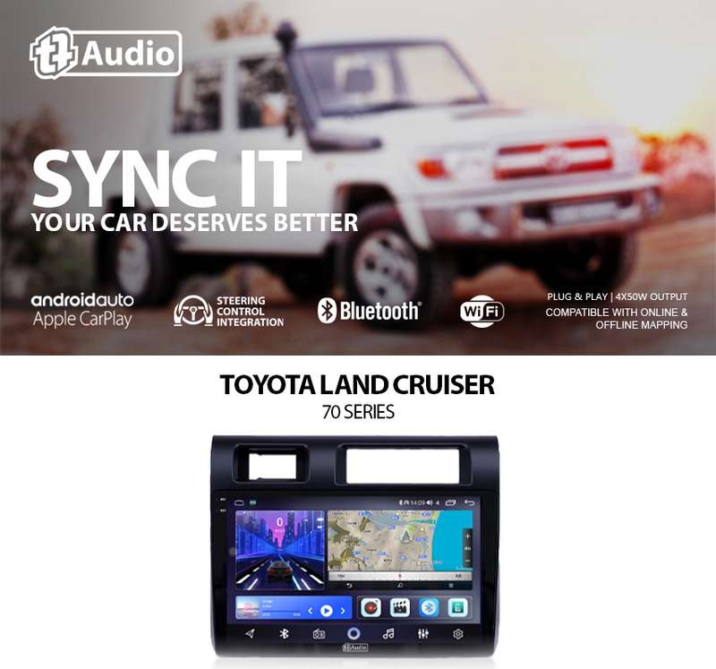 TT Audio 9" replacement radio for TOYOTA 70 SERIES/ PICKUP (2K SCREEN)
