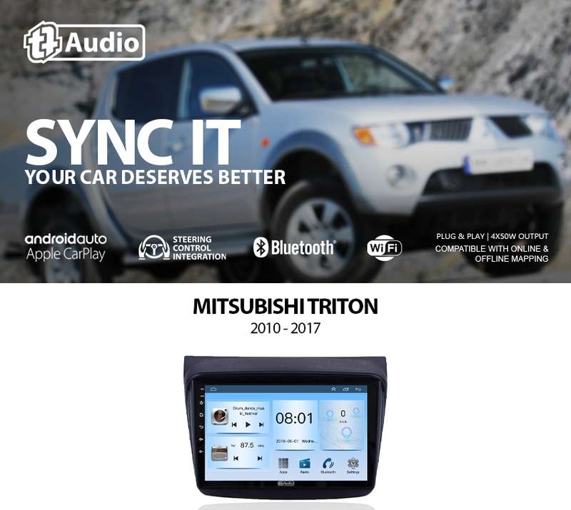 TT Audio 9" replacement radio for MITSUBISHI TRITON/PAJERO 2010-2017 (ECO)