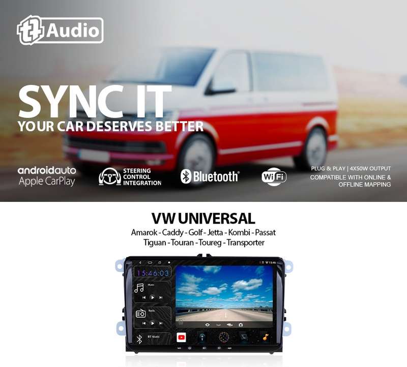TT Audio 9" replacement radio for VW Amarok | Caddy | Golf | Jetta | Kombi | Passat | Tiguan | To...