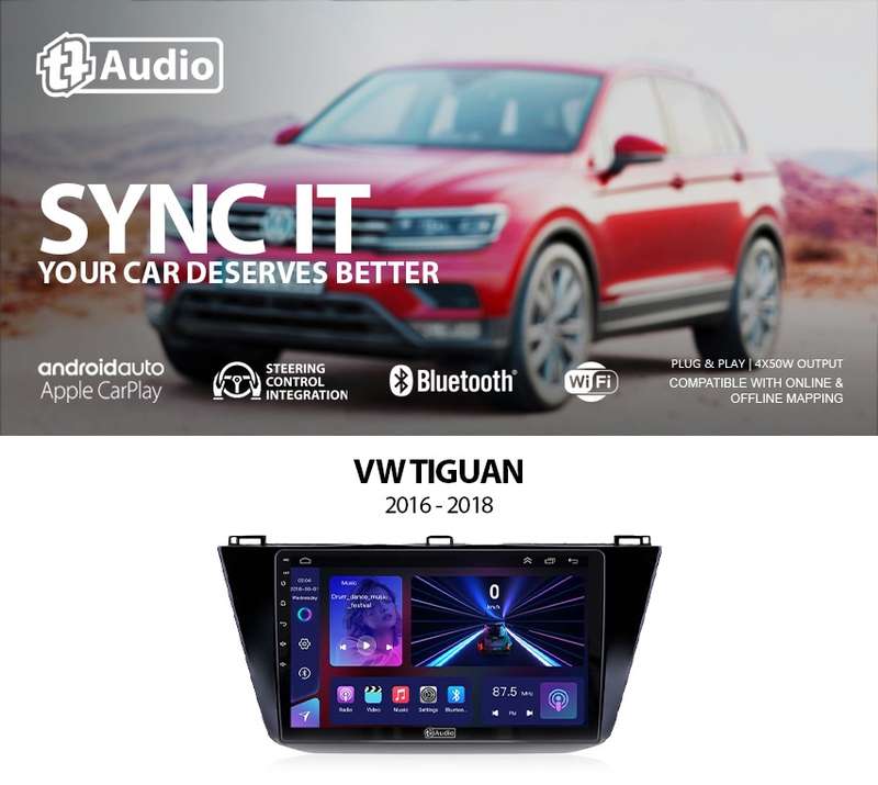 TT Audio 10" replacement radio for VW Tiguan 2016 - 2018 (MID SPEC)
