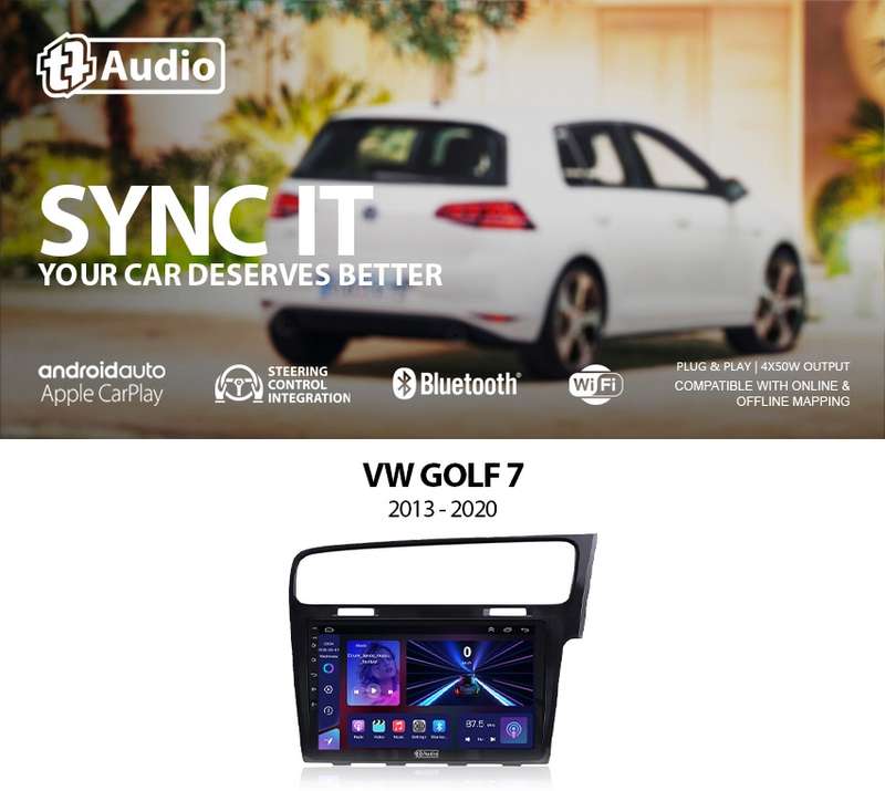 TT Audio 10" replacement radio for VW GOLF 7 2013 - 2020 (MID SPEC)