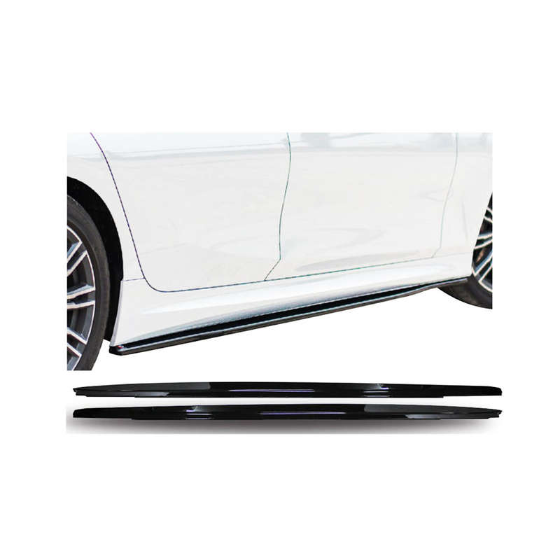 Gloss Black Arrow Design Side Skirts Suitable for Bmw G30 5 Series