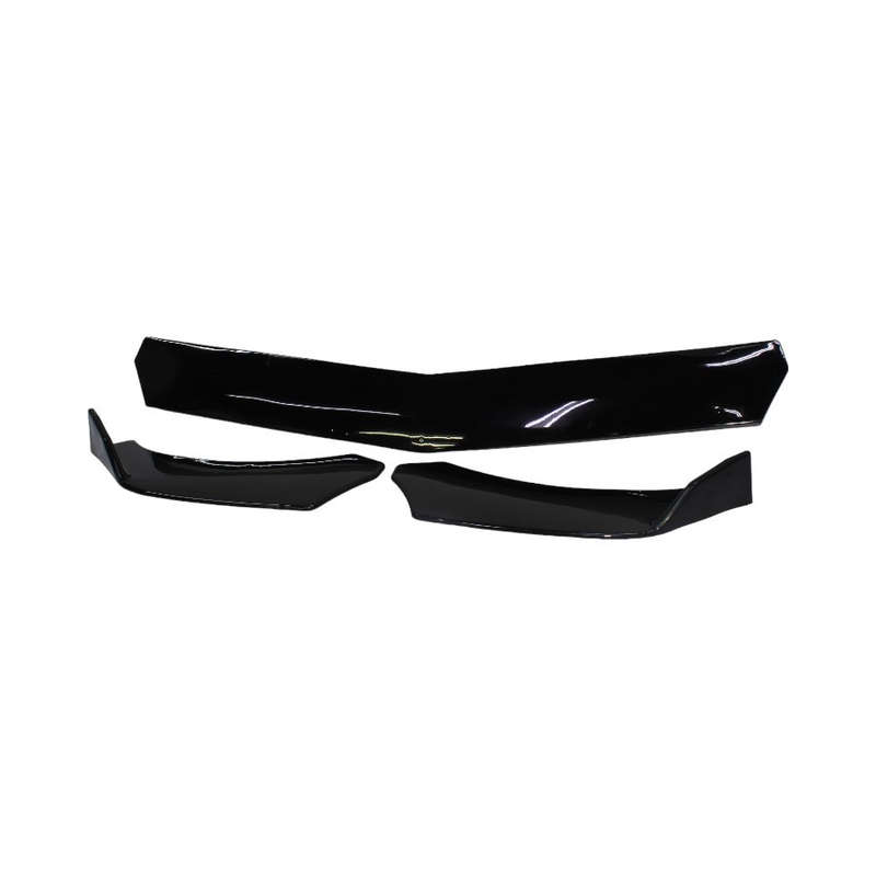 Gloss Black 3 Piece Overlip Design Universal Front spoiler