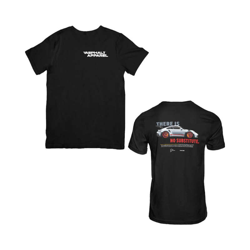 Asphalt Apparelt Porsche GT3 Black T-Shirt (Medium)