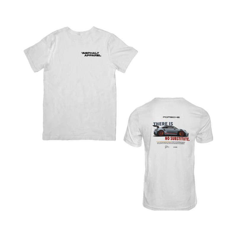 Asphalt Apparelt Porsche GT3 White T-Shirt (X Large)