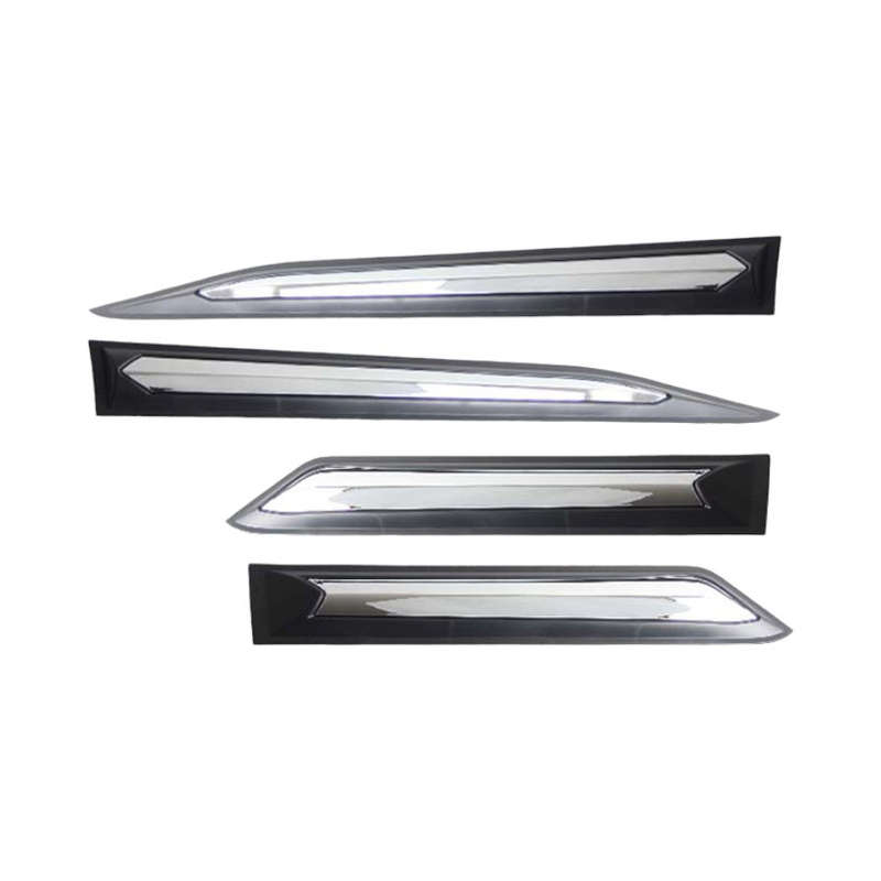 ABS Plastic Black &amp; Chrome Door Cladding Panels for Nissan Navara 2021 (left &amp; right set)