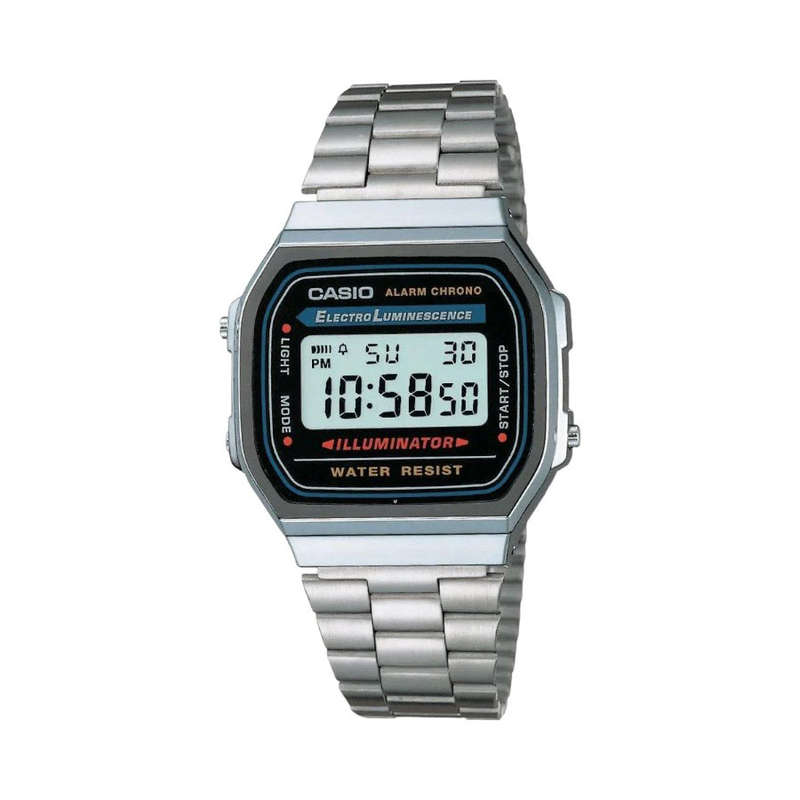 Casio A168WA-1WDF Retro Watch Stainless Steel