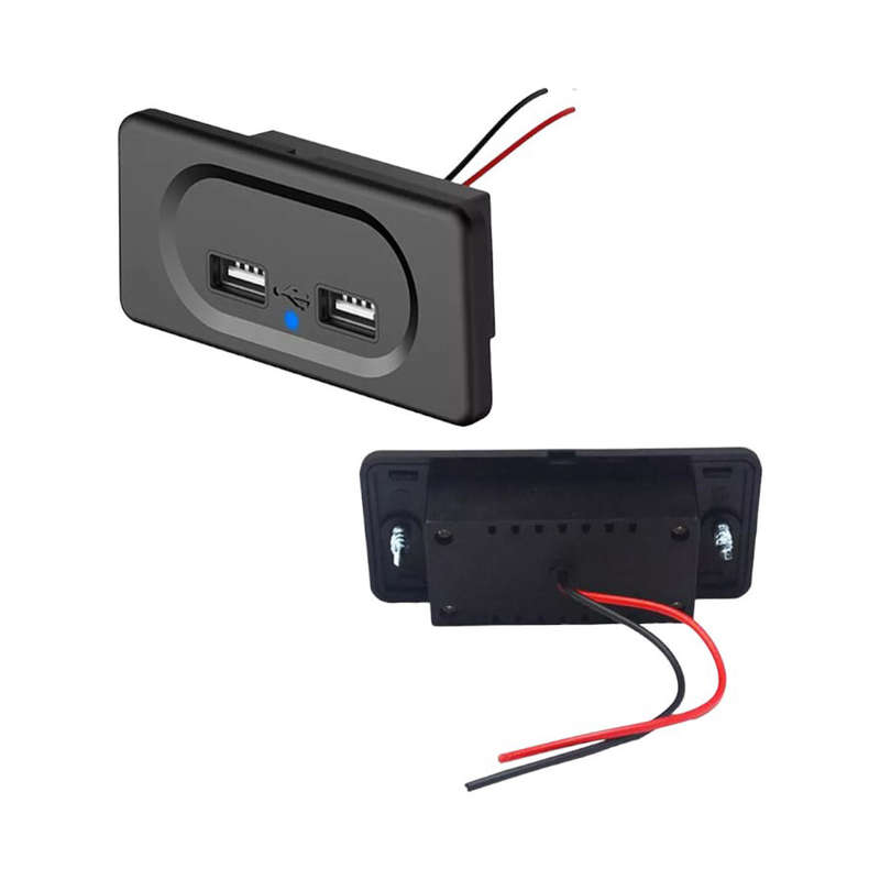 Dual Quick Charge 3.0 and PD Type-C (USB C) Outlet Panel