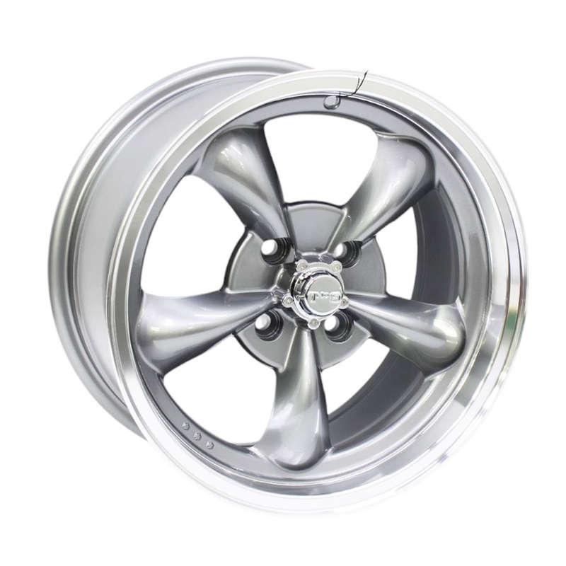 15" GR826C 4/100 Gunmetal Machine Lip Alloy Wheels
