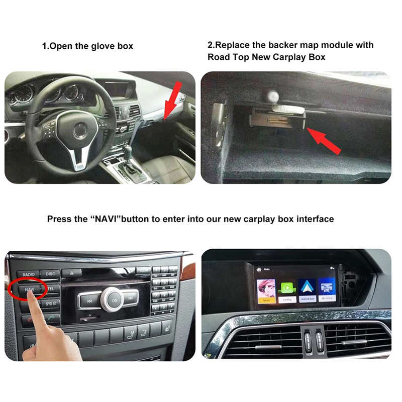 Wireless CarPlay & Android Auto AI Box for Mercedes-Benz NTG 4.5 (2011-2015)