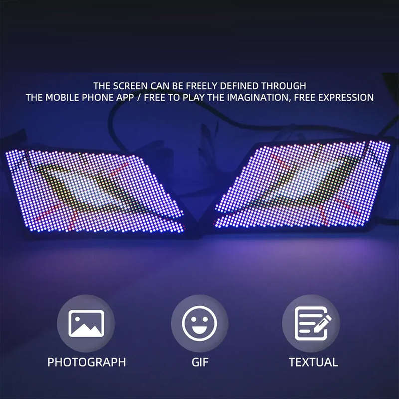 Smart LED Winking Eagle Eyes Display - Bluetooth App Controlled