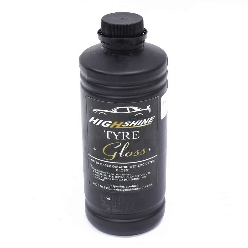 HighShine Tyre Gloss 1litre Water based Wet-Look Tyre Shine