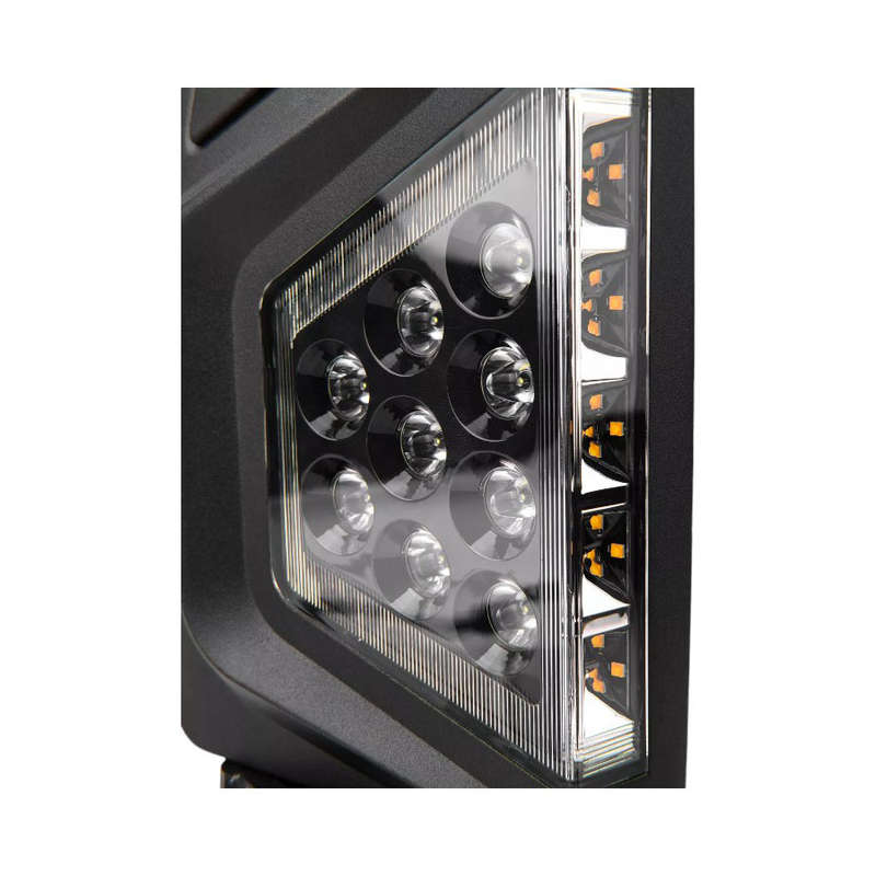 RZR Side Rear View Mirrors with LED Lights 45W