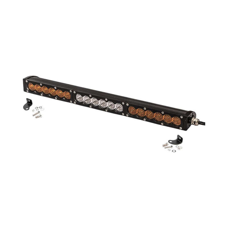 20" Single Row White &amp; Amber LED Aluminium Light Bar