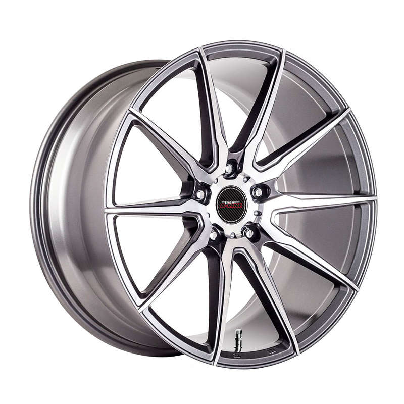 17" A-Line Baltic 4/100 &amp; 4/108 Gunmetal Machine Face Alloy Wheels