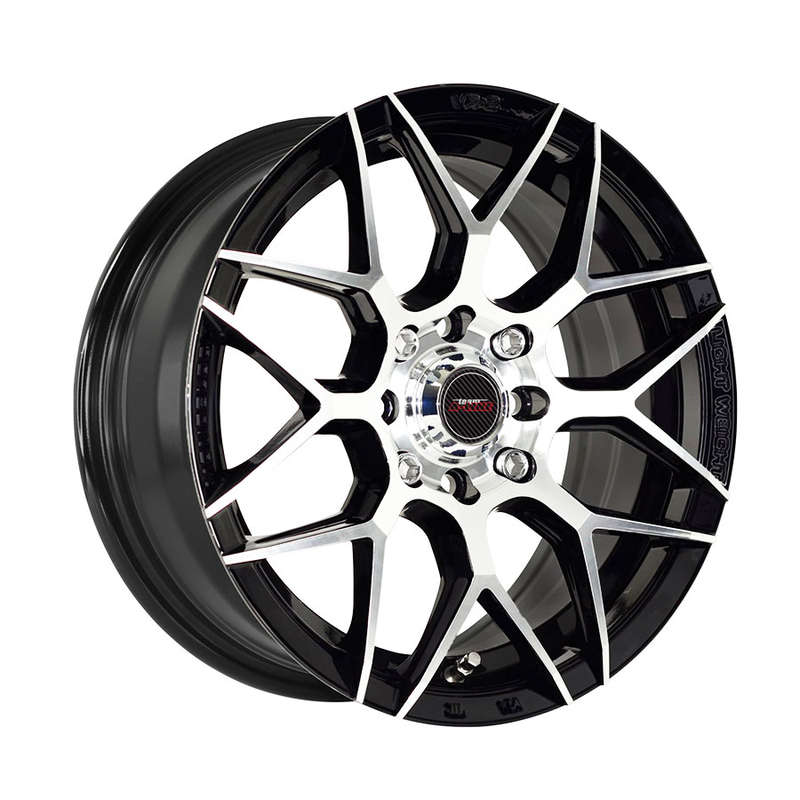 17" A-Line Classic 5/114 Black Machine Face Alloy Wheels