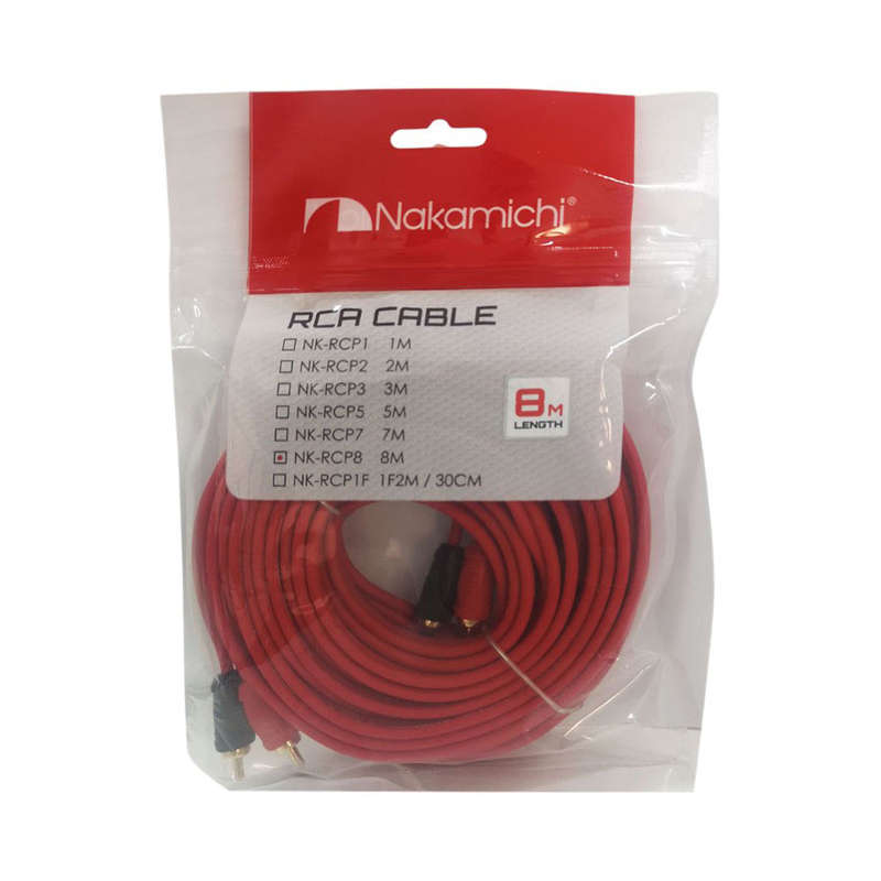 Nakamichi NKM-NK-RCP8 RCA Cable (8metre)