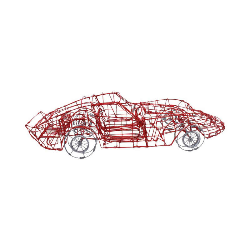 Handcrafted Wire Mesh Ferrari 250 GTO Model Car