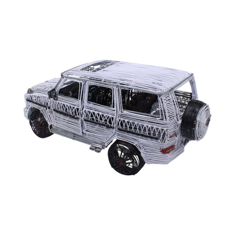 Handcrafted Wire Mesh Mercedes G55 G-Wagon Model Car