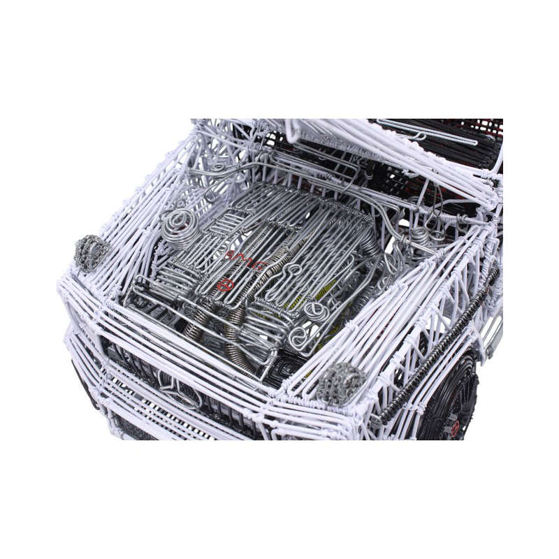 Handcrafted Wire Mesh Mercedes G55 G-Wagon Model Car