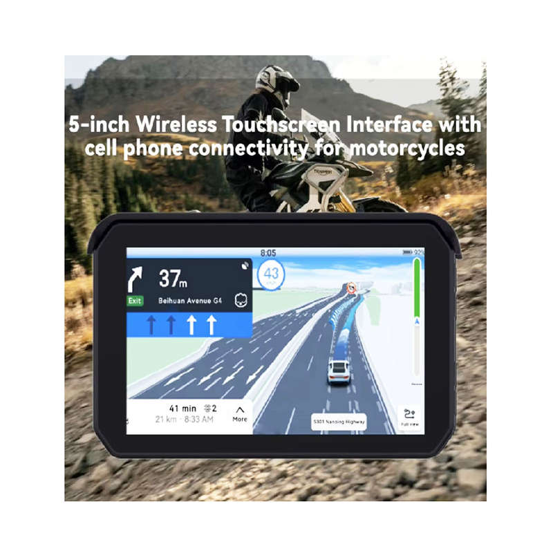 5" M80CWireless Touchscreen Interface with Android/Carplay Connectivity for Motorcycles (dual cam...