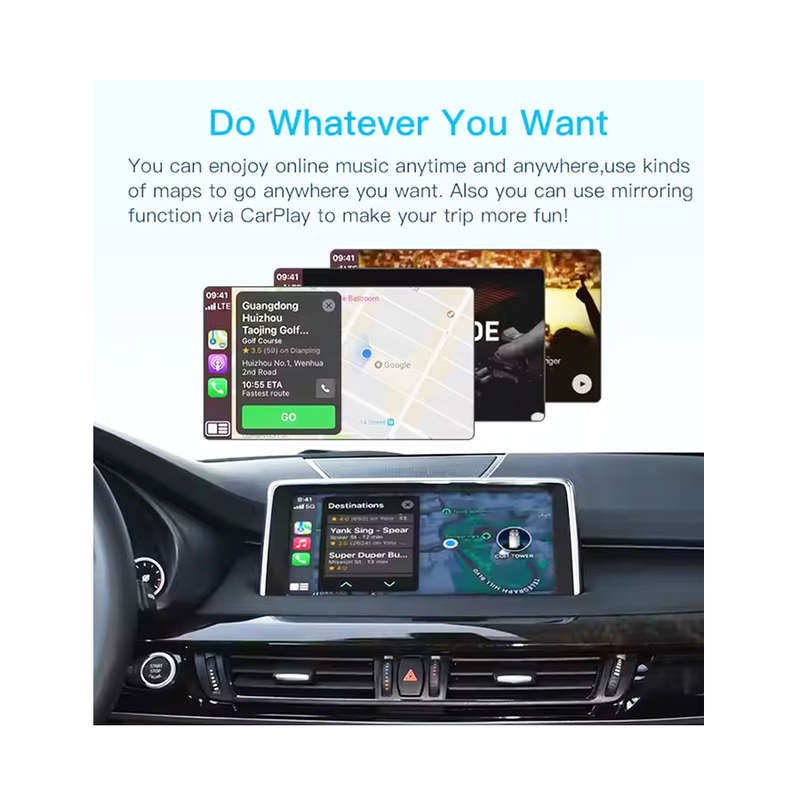 BMW NBT System Retrofit Kit with Wireless CarPlay, Android Auto, HD 360° Panoramic Cameras, and ...