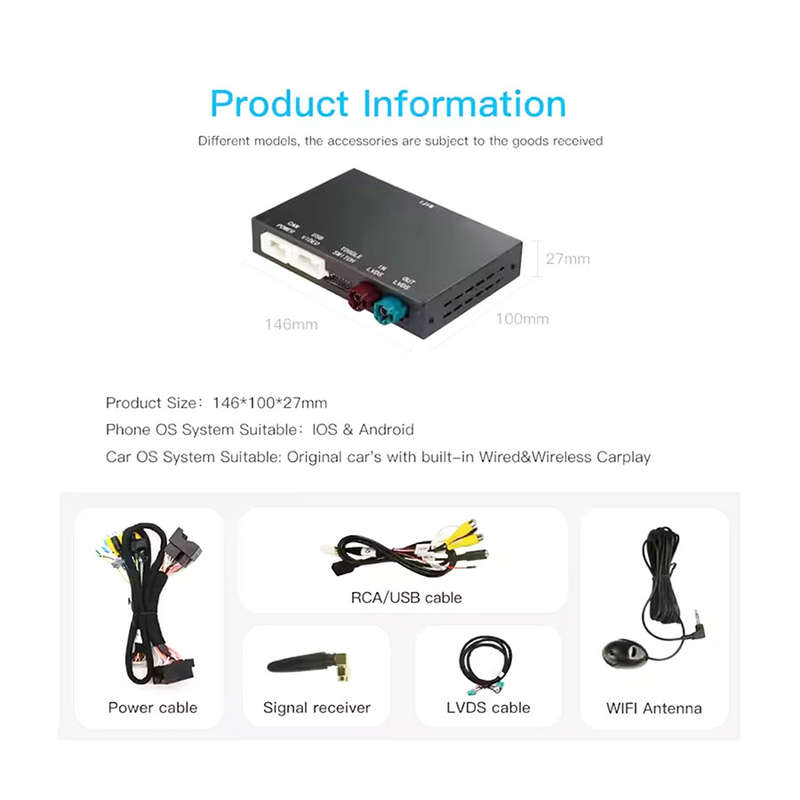 BMW NBT System Retrofit Kit with Wireless CarPlay, Android Auto, HD 360° Panoramic Cameras, and ...