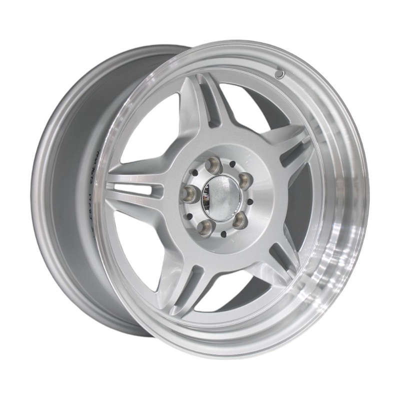 17" 7373 5/100 Silver Machine Lip Alloy Wheels