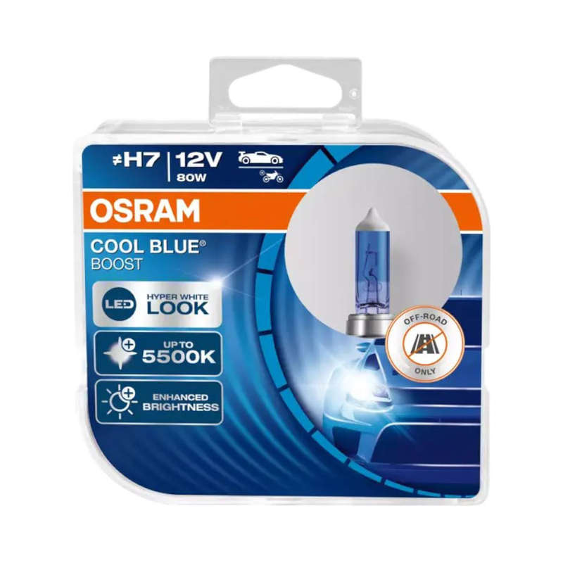 Osram H7 Cool Blue Boost 80w Bulbs (Pair)
