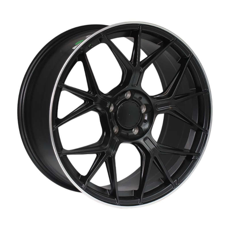 19" 5622 5/112 Matt Black Machine Lip Alloy Wheels