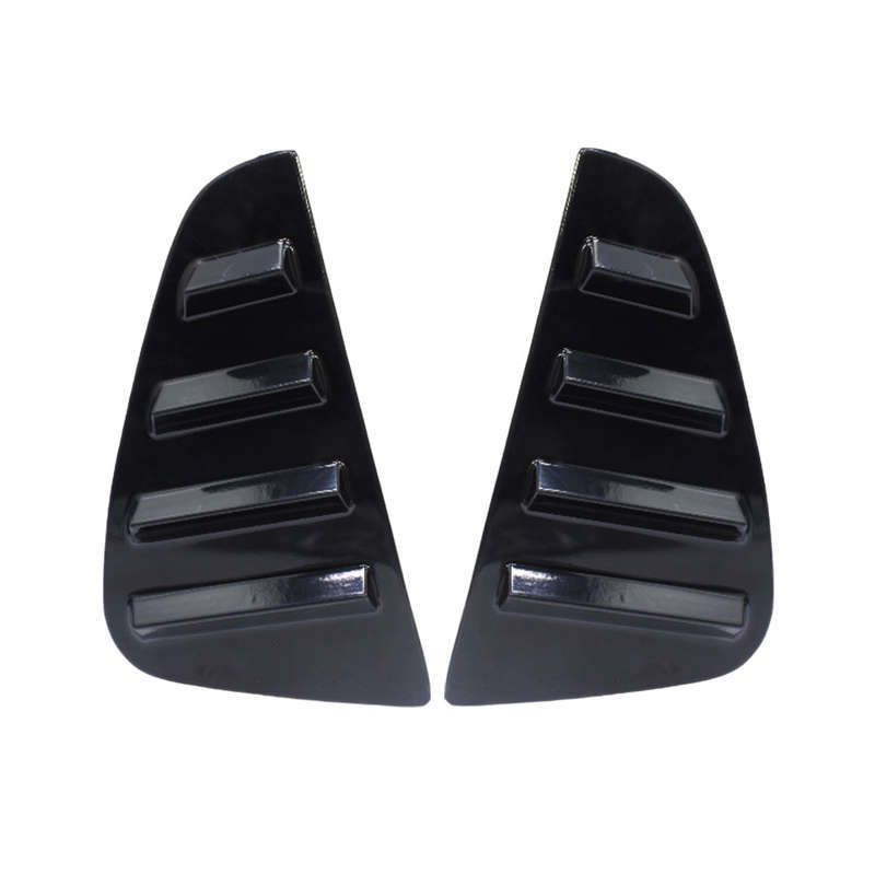 Gloss Black Quarter Rear Window Louvre for Opel Corsa 2003-2007