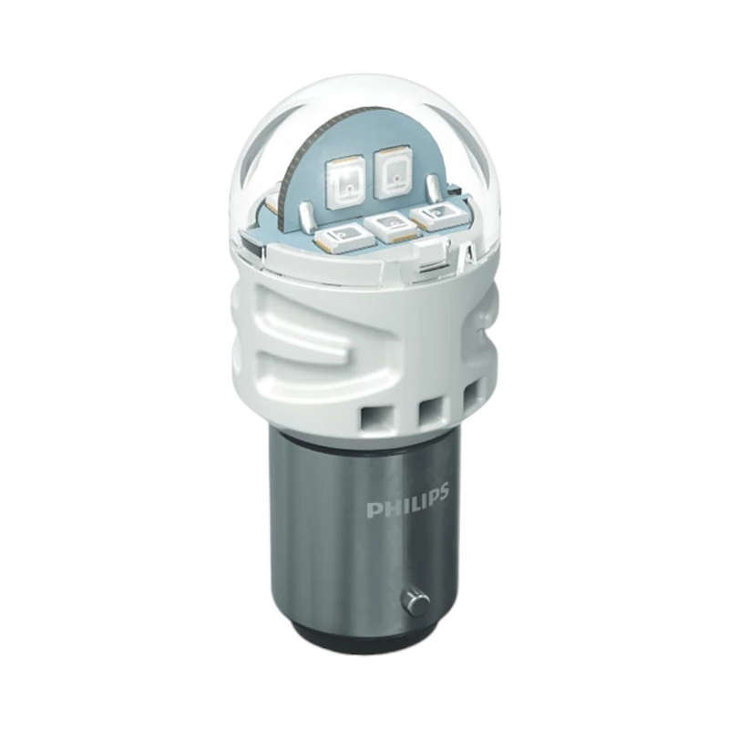 Philips Py21W LED Ultinon Pro3100 Red Intense Bulbs (pair)