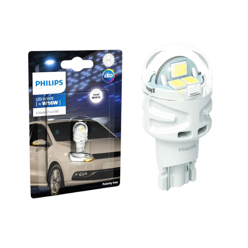 Philips Ultinon Pro3100 W16W Wedge Cool White Bulb