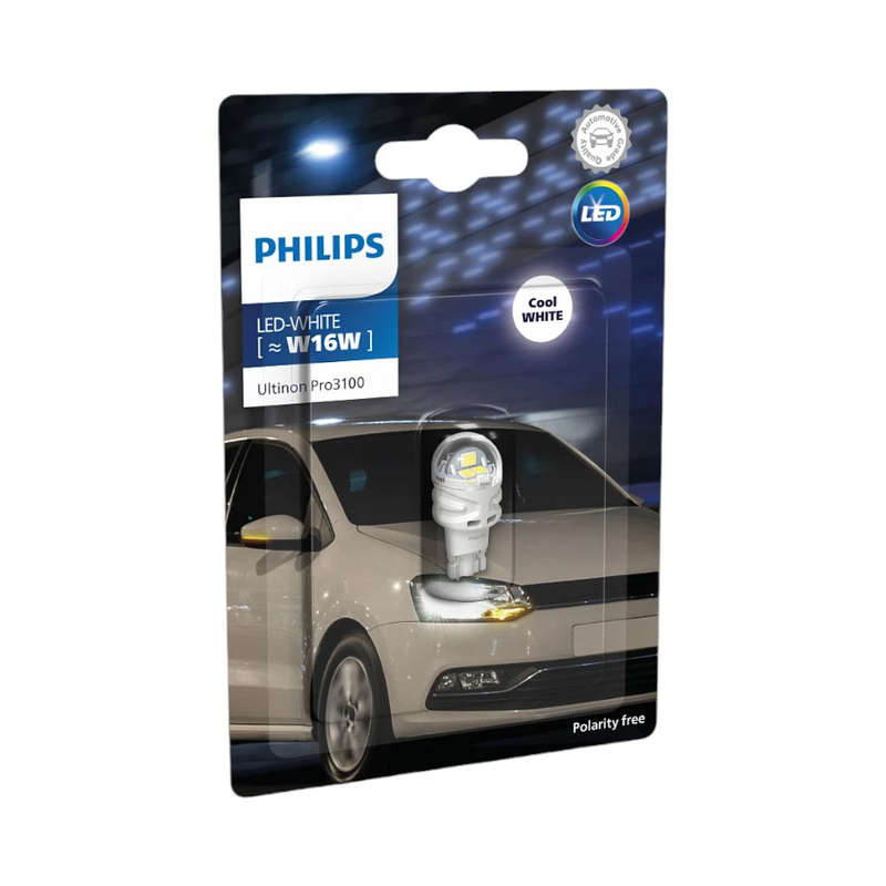 Philips Ultinon Pro3100 W16W Wedge Cool White Bulb