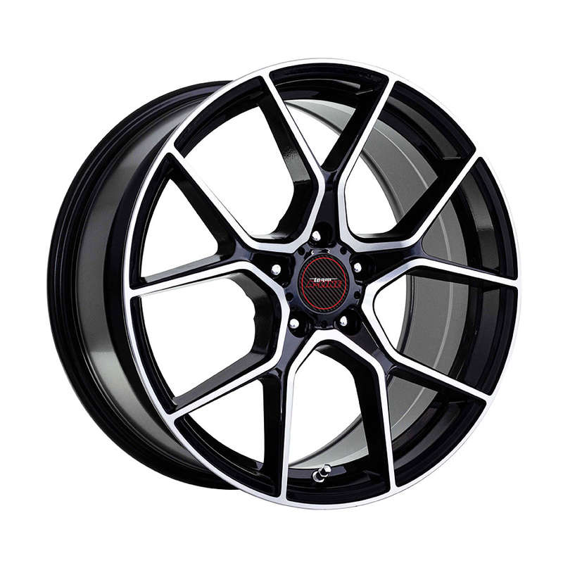 18" A-Line Master Black Machine Face 5/100 8j ET35 Flow Form 73.1 900kg Alloy Wheels