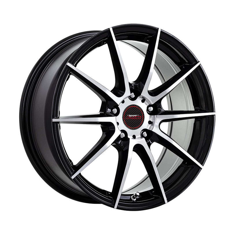 17" A-Line Myth Black Machine Face 5/112 7.5j ET40 Flow Form Alloy Wheels