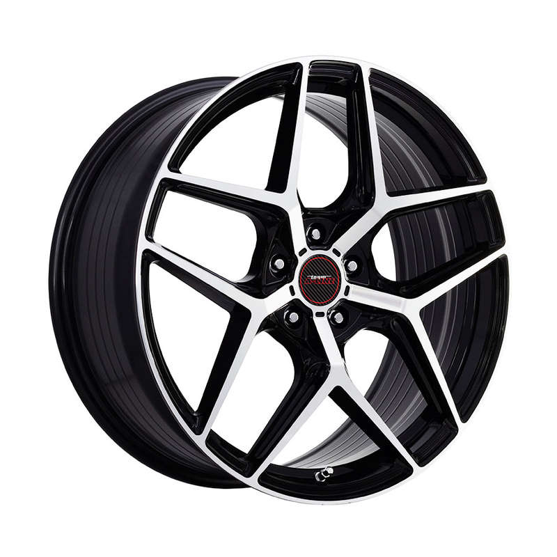 20" A-Line Monaco Black Machine Face 5/112 8.5j ET42 Flow Form 73.1 900kg Alloy Wheels