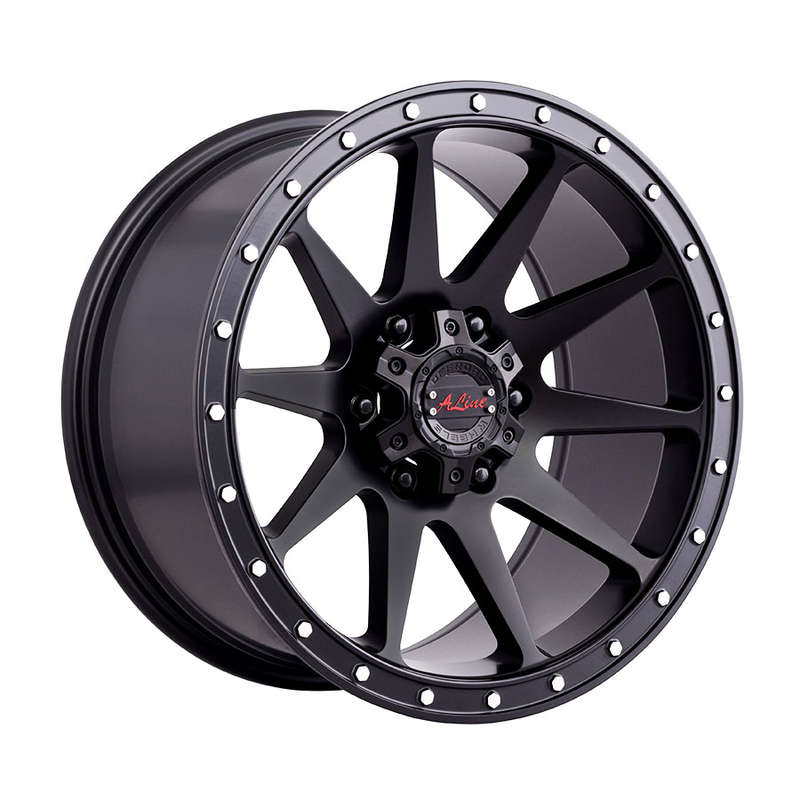 17" A-Line Enduro 6/139 Silk Black Alloy Wheels