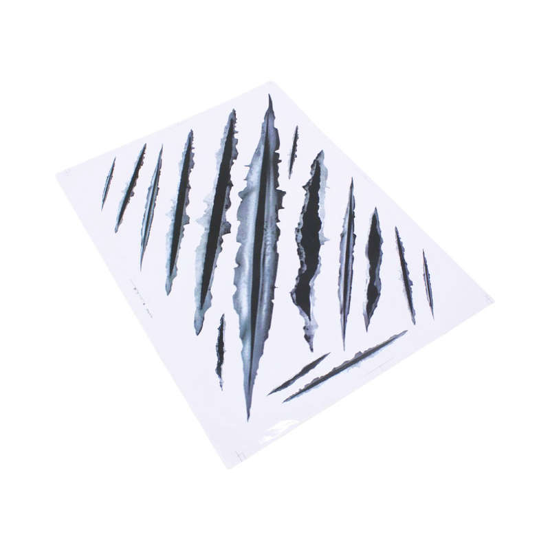 A4 Vinyl 3D Scratch Decorative Sticker Set