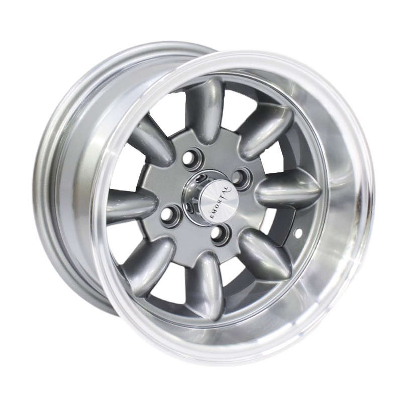 13" EVO AC Mini Lite 4/101.6 Grey Alloy Wheels