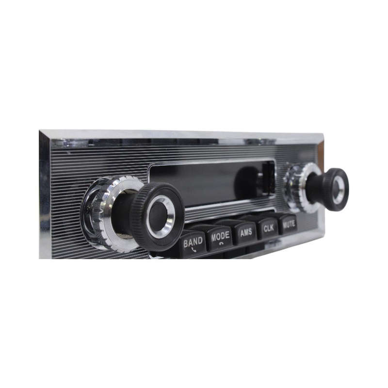 Classic Vintage Retro Design Car Media Player  USB, SD, BT, RCA Outputs, FM Radio