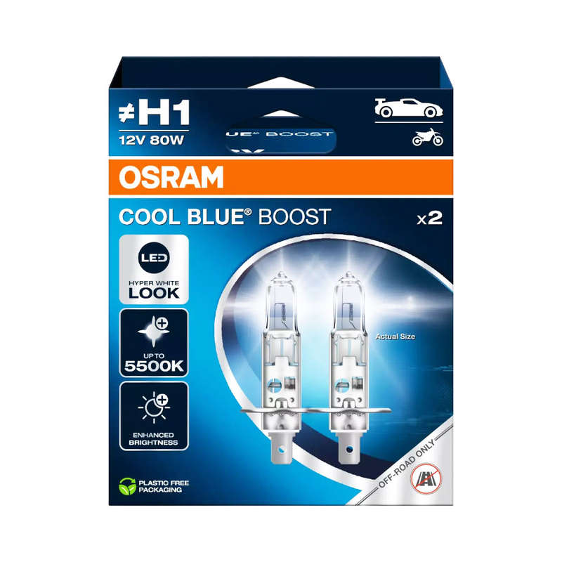 Osram Cool Blu Boost 80w H1 Bulbs