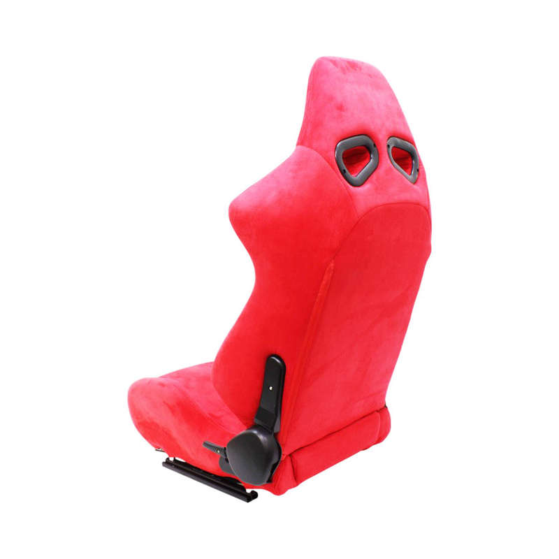 Evo Reclinable Racing Seats with Red Suede Finish (pair)